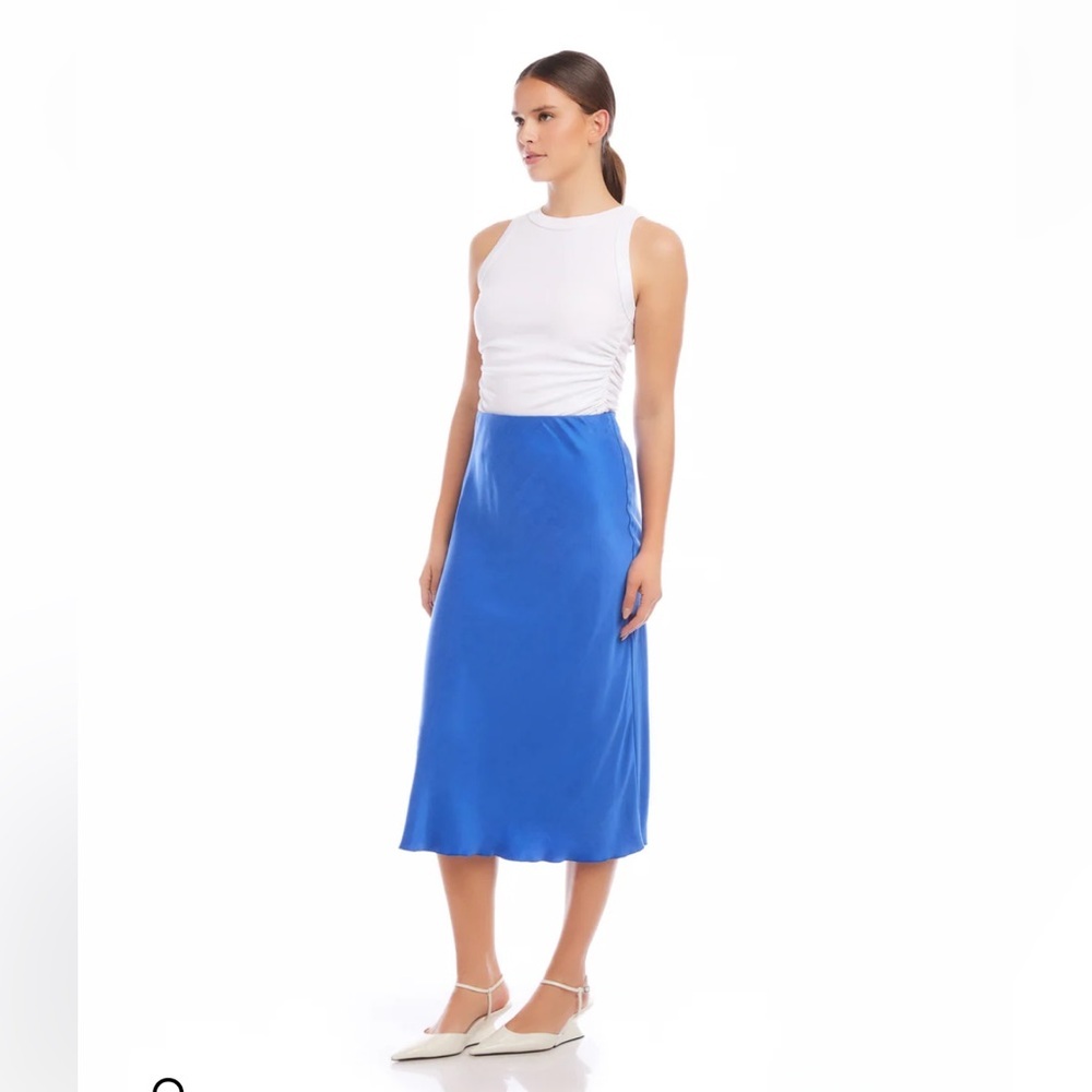 Fifteen Twenty Blue MIDI Skirt NOT FOR SALE - Picture 3 of 9